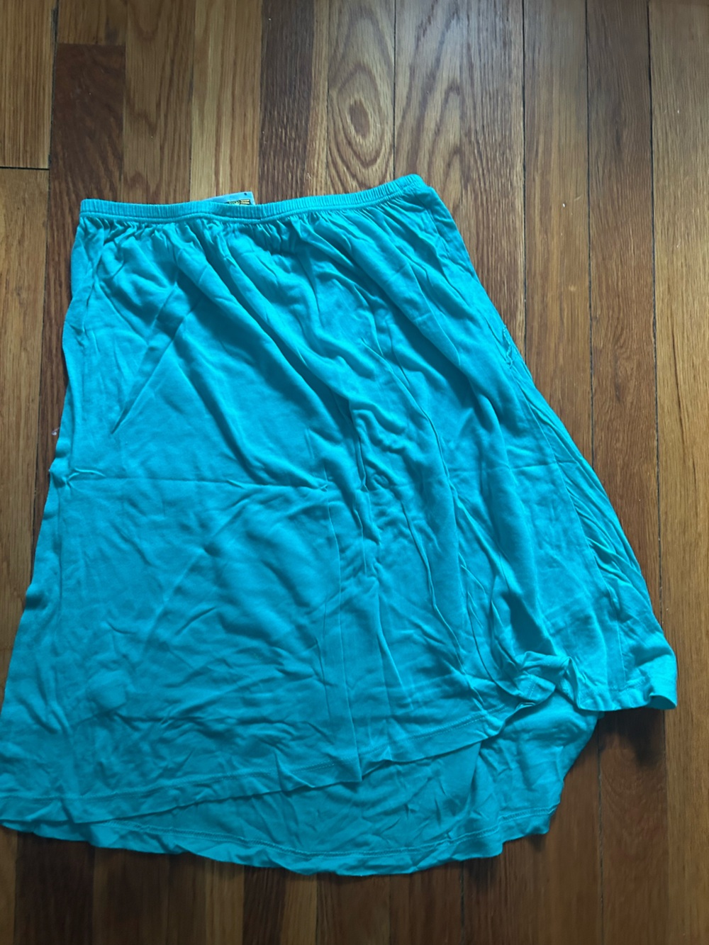 C&C California Turquoise Women’s Jersey Skirt - Casual Elastic Waist